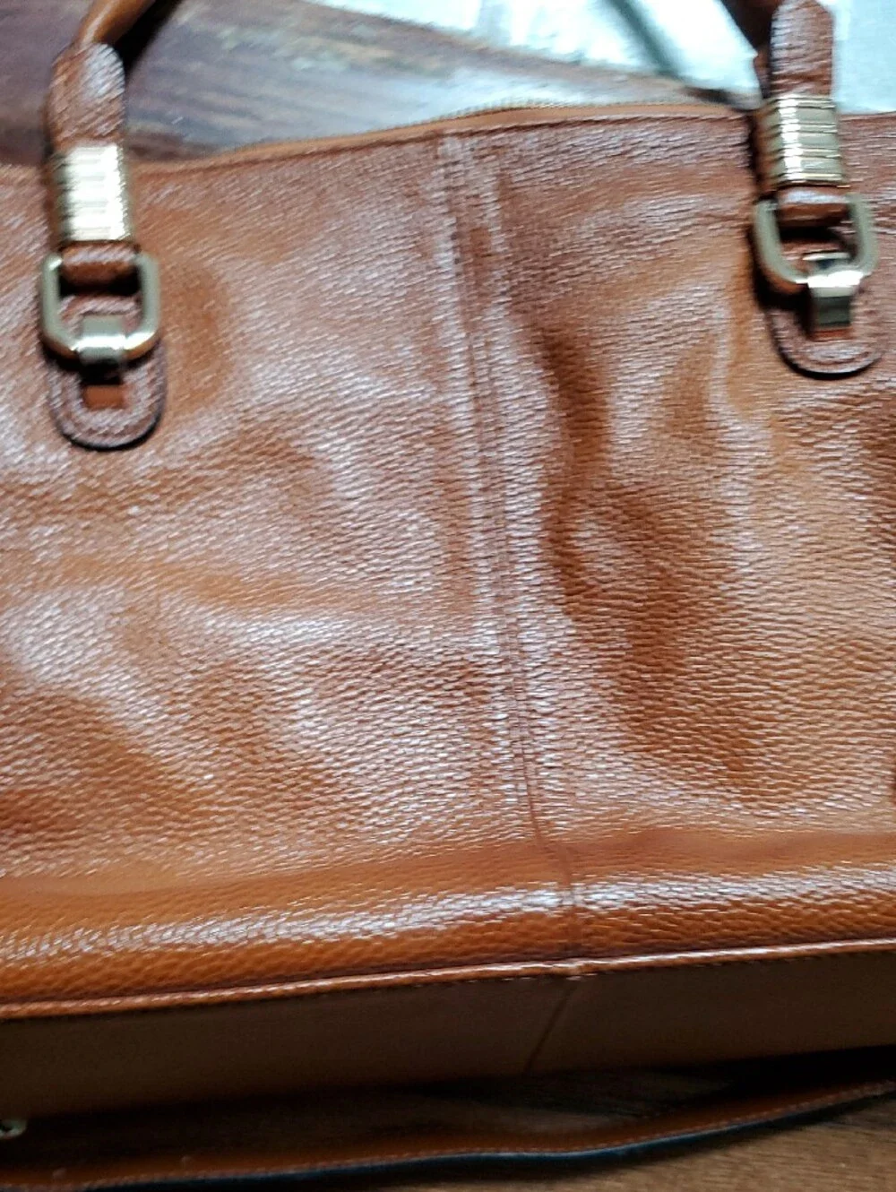 Leather Satchel Handbag in Brown - Classic Women's Bag